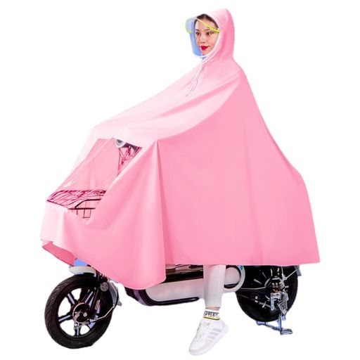 [ペガサスウィングス]自転車レインコートポンチョレインポンチョ型大きいツバ厚手生地雨具男女兼用フリ..