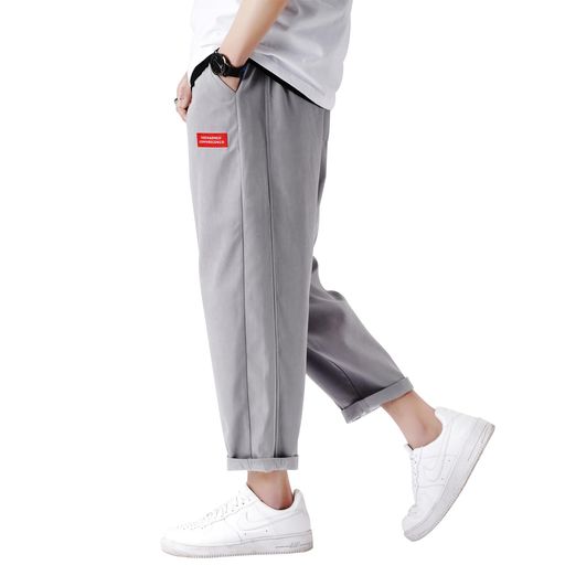 [FUZHIHUA]サルエルパンツメンズズボンワイドパンツ9分丈大きいサイズカジュアル袴パンツワイドパンツ