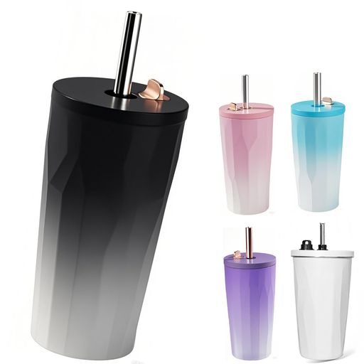 タンブラーストロー蓋付きストロー付きタンブラースタンレーウォーターボトルストロー付き水筒真空断熱..