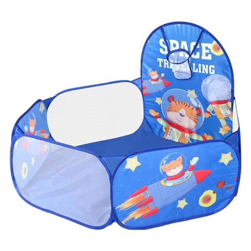 子供用ボールプール折りたたみ式収納袋付き屋内プレイハウス&ベビーテント男女兼用屋内/屋外/旅行用(スペーストラベルデザイン)