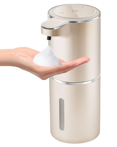 JEMISUNソープディスペンサーハンドソープ自動泡詰め替え持続泡出し380ml壁掛け吐出量4段階調節充電式IPX5防水オートディスペンサー食器洗剤ディスペンサーキッチン洗面所などに適用日本…