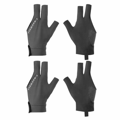 PATIKIL3本指プールグローブ左手用ビリヤードグローブ2個プールキューアクセサリーシューターキャロム..