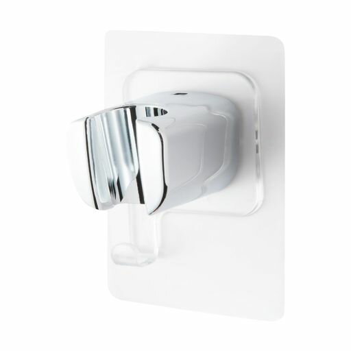 OFFOシャワーフック粘着式シャワー角度調整可能シャワーホルダー簡単取付クロムメッキ取付説明書付き