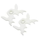 PATIKILビリヤードブリッジヘッド2個プラスチックプールビリヤードキュースティックブリッジプラグイン多機能ビリヤードアクセサリービリヤード台用ホワイト