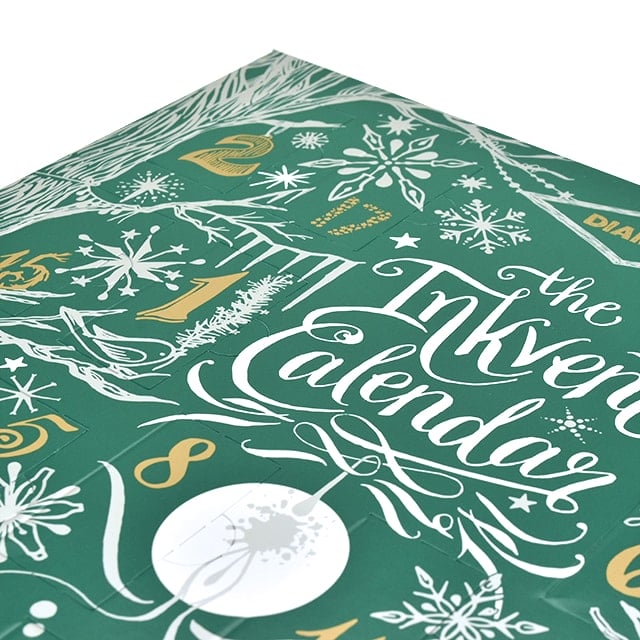 ガラスペン用インク/万年筆用インクINK-VENT Calendar Green Editionインクベントカレンダーグリーンエディションアドベントカレンダー25色 25本