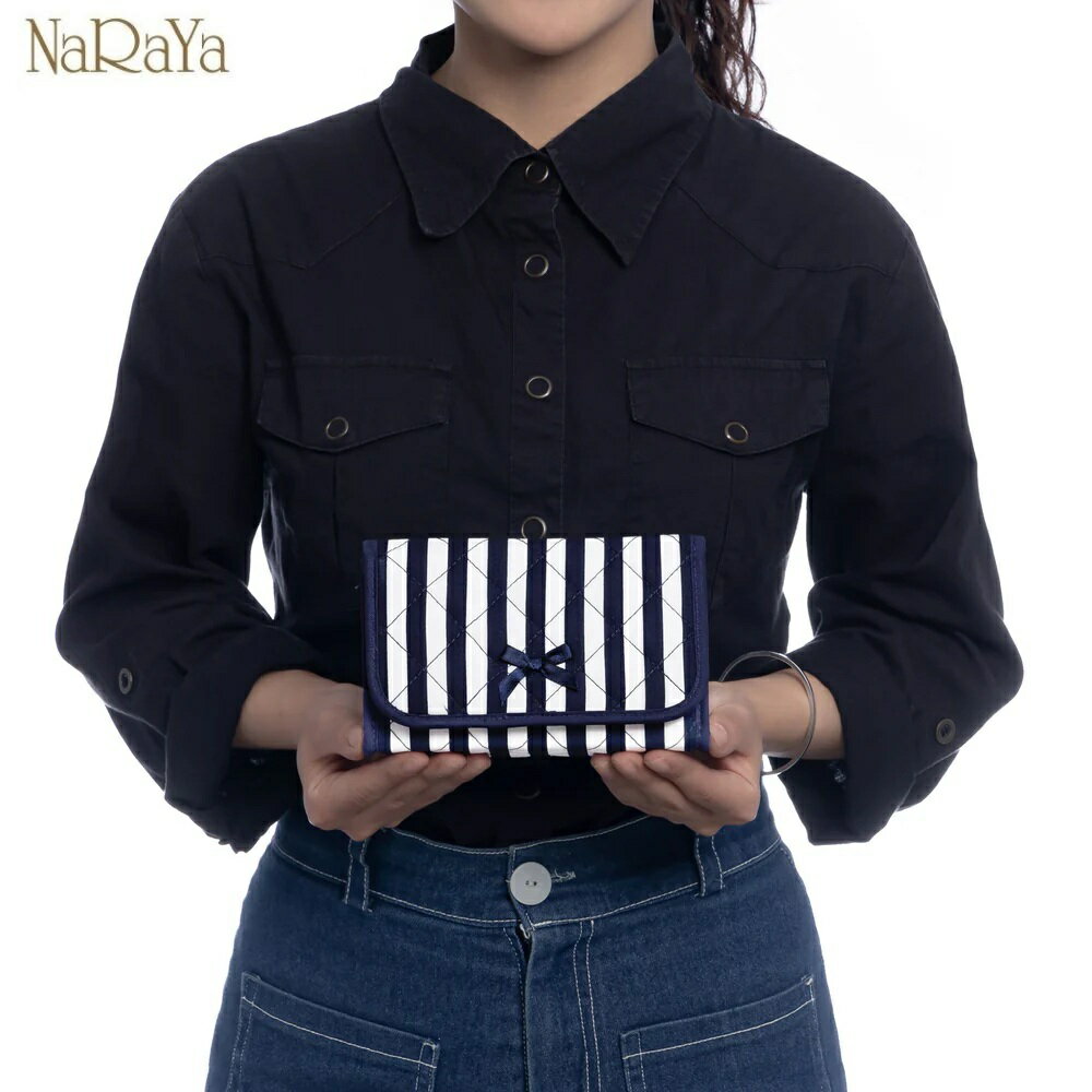 【 送料無料 】【 タイ ナラヤ NaRaYa ミラー 付 ポーチ 大】コスメティック ポーチ 化粧品 鏡 キャビ..