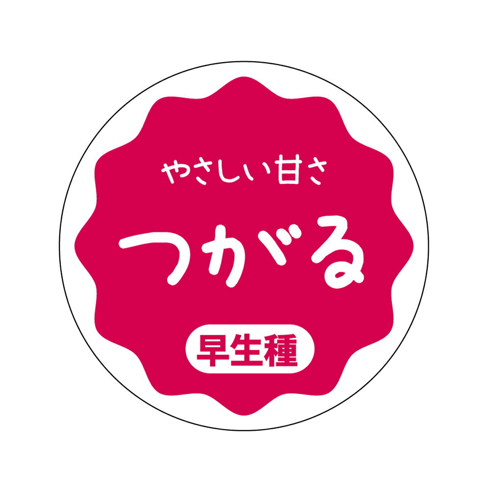 つがる　シール（apple-002）丸形　(サイズ40ミリ-120枚)　(サイズ30ミリ-240枚) りんご 品種 シール