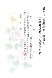 《官製 10枚》喪中はがき 手書き記入タイプ《63円切手付ハガキ/裏面印刷済み》k818