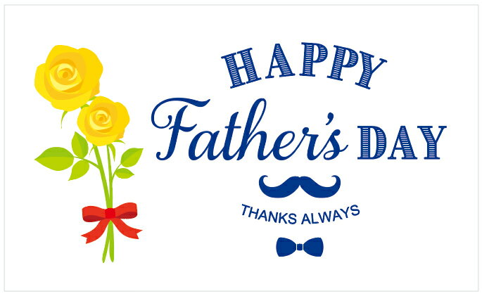 父の日カード(30枚入)_05_ホワイト/ネイビーメッセージカード オリジナル 店舗用カード 通販 ギフト プレゼント シーズン 季節