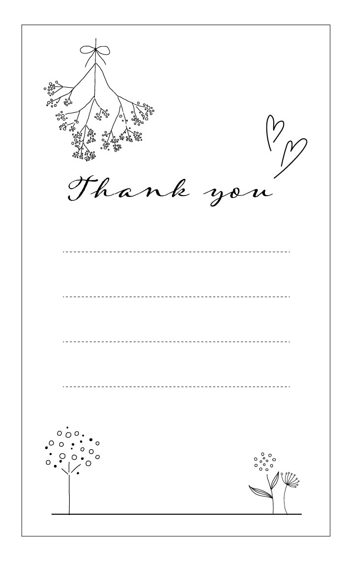 サンクスカード(design9)Thank youカード ウェディング サンキューカード おしゃれ結婚式 結婚披露宴 ブライダル カード メッセージカード ショ...