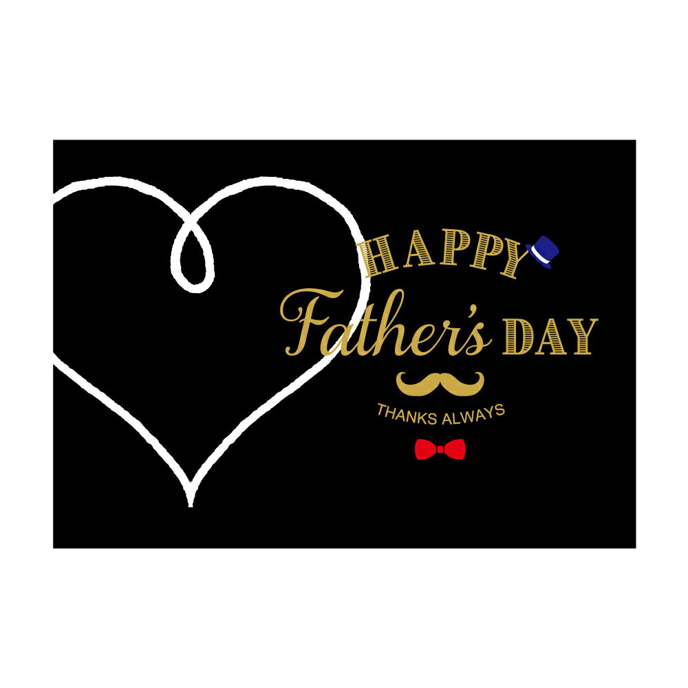 父の日カード 002 写真L版サイズ(89×127mm)枚数選べる