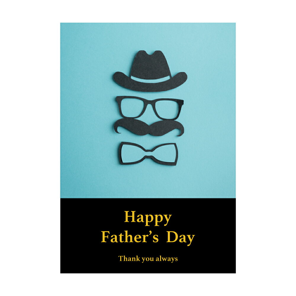 父の日カード 018 写真L版サイズ(89×127mm)枚数選べる