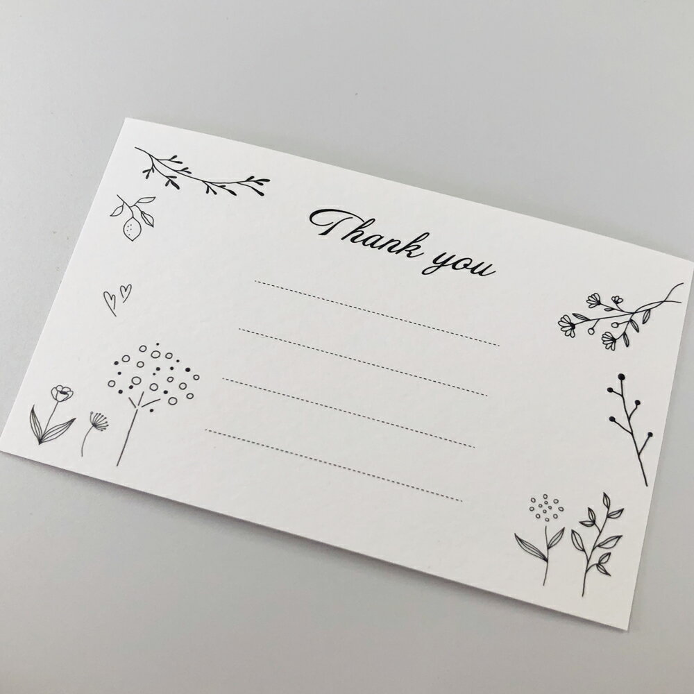 サンクスカード (design12modera)用紙 選べる Thank youカード ウェディング サンキューカード おしゃれ結婚式 結婚披露宴 ブライダル ...