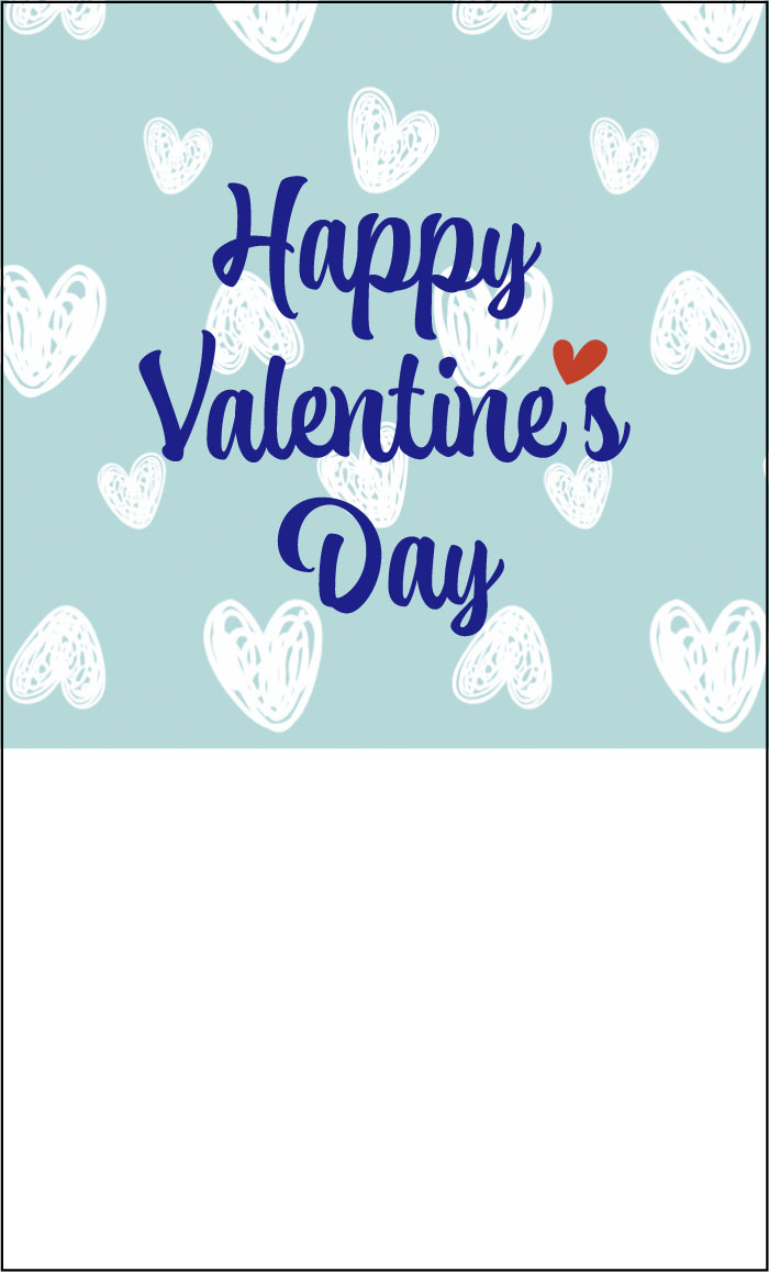 バレンタインカード v-002 手書きできるタイプ 枚数ご選択下さい 名刺サイズと写真L版サイズが選べます