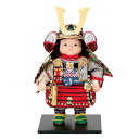 幸一光 鎧着子供大将飾り 海 赤糸威 人形単品 コンパクト 五月人形 端午の節句 リビング マンション 初節句