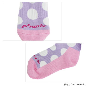 【エントリーでポイント10倍】PHENIX〔フェニックス ジュニア ソックス〕＜2019＞Dot & Heart Girl's Socks PS8H8SO91 靴下 子供用【RSS】