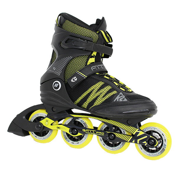 【P5倍！】【あす楽】K2〔ケーツー インラインスケート〕＜2017＞F.I.T. PRO 84〔BLACK/YELLOW〕