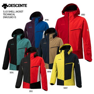 スキー ウェア メンズ レディース DESCENTE〔デサント ジャケット〕＜2022＞S.I.O SHELL JACKET TECHNICAL/DWUSJK51S【旧モデル21-22】【MUJI】