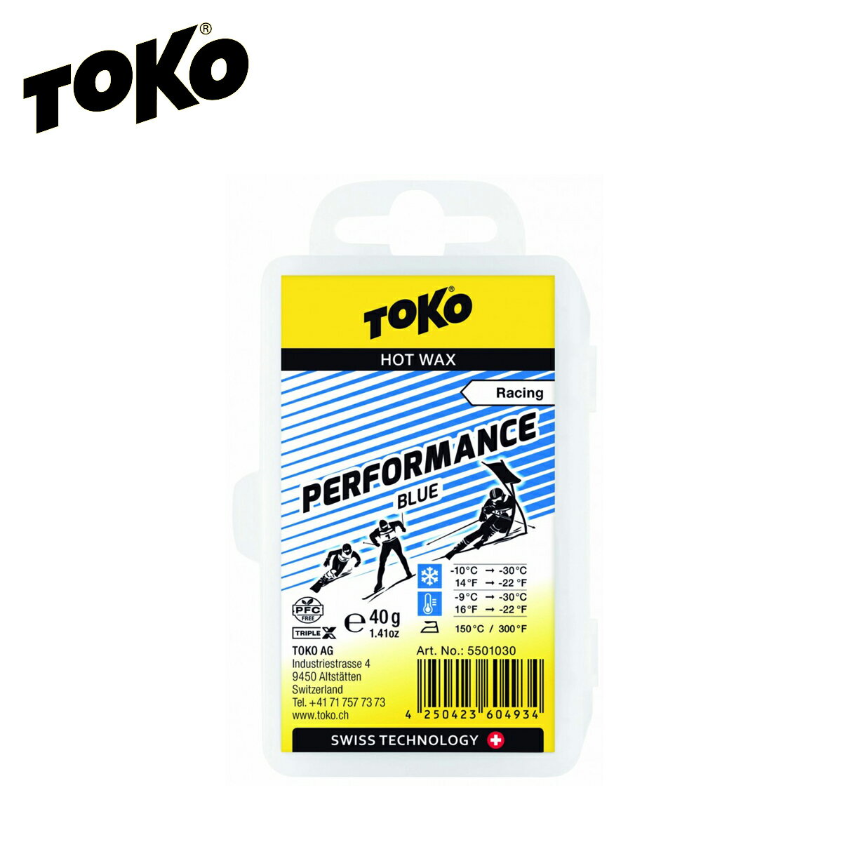 【エントリーでP10倍！4日20時〜】TOKO トコ ワックス ＜2024＞ Racing Performance ブルー 40g / 5501..