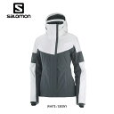 スキー ウェア レディース SALOMON サロモン ジャケット 【2022】LC1560100 / SPEED JACKET W white/ebony その1