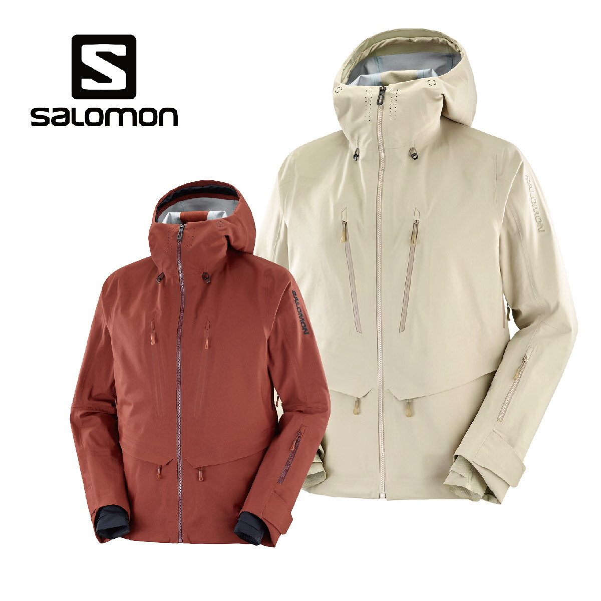 2/12 10時〜エントリでP10倍！SALOMON サロモン スキーウェア ジャケット ＜2023＞ QST 3L SHELL JKT M / LC1874