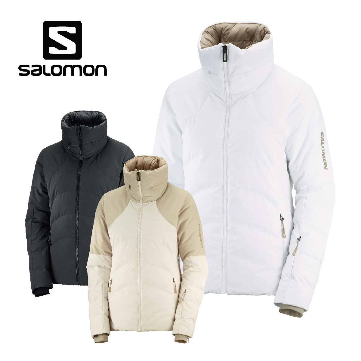 エントリーでP10倍!10/9 01:59まで SALOMON サロモン スキーウェア レディース ジャケット ＜2023＞ LC1824700 / LC1824800 / LC1825000 / S/MAX WARM JKT W