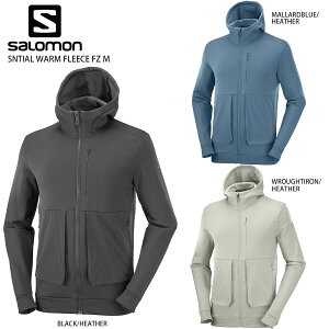 エントリーでP10倍!5日限定! スキー ウェア メンズ レディース SALOMON サロモン ミドルレイヤー 2022 ESSENTIAL WARM FLEECE FZ M【旧モデル21-22】