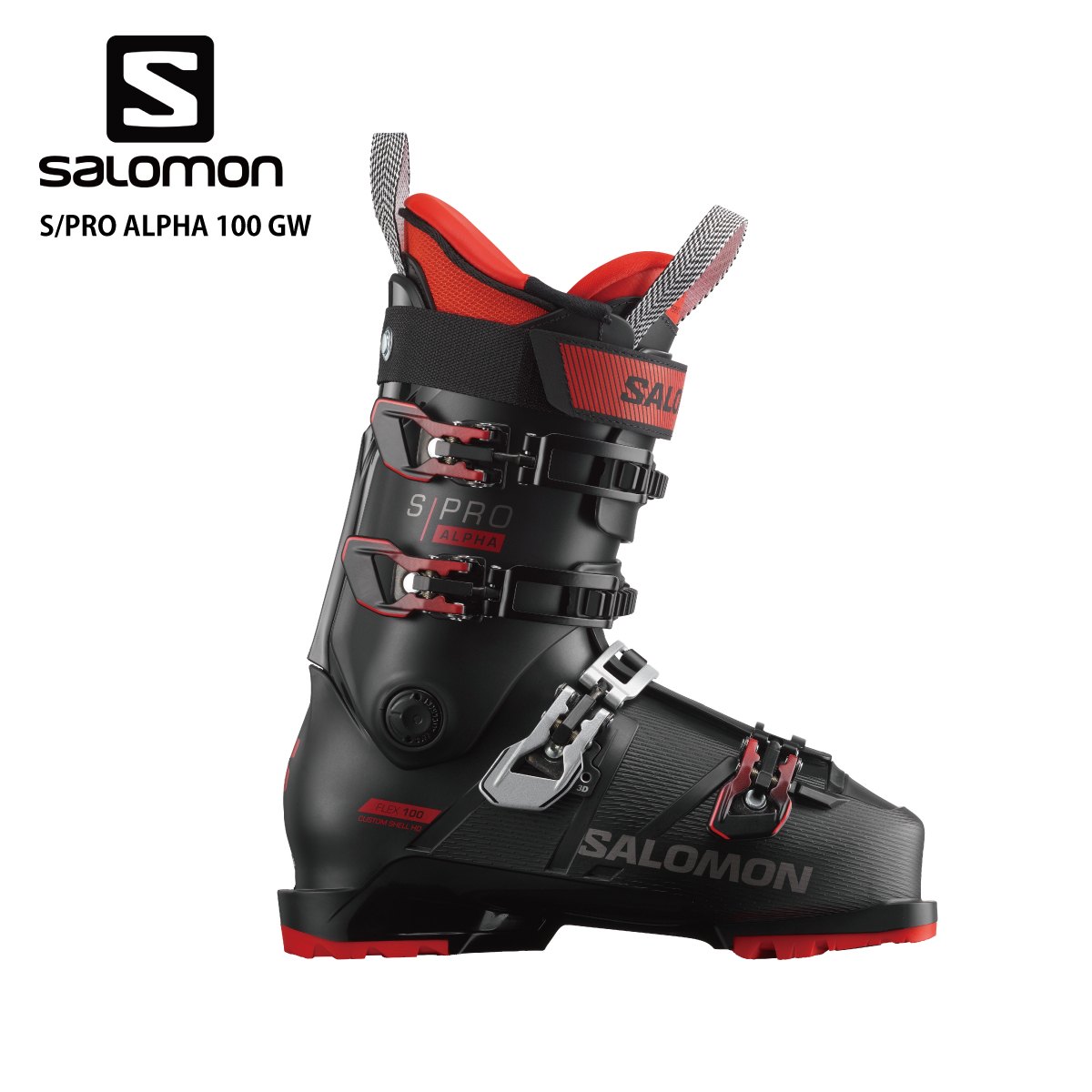 P10+クーポンあり 20日限定! SALOMON サロモン スキーブーツ＜2024＞ S/PRO ALPHA 100 GW 【グリップウォーク】 23-24 NEWモデル