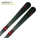 スキー板 メンズ レディース ELAN エラン ＜2024＞ PRIMETIME 22 GREEN ＋ POWER SHIFT ＋ EL 10.0 GW SHIFT BLK/RED [ABEKQS23]【金具..