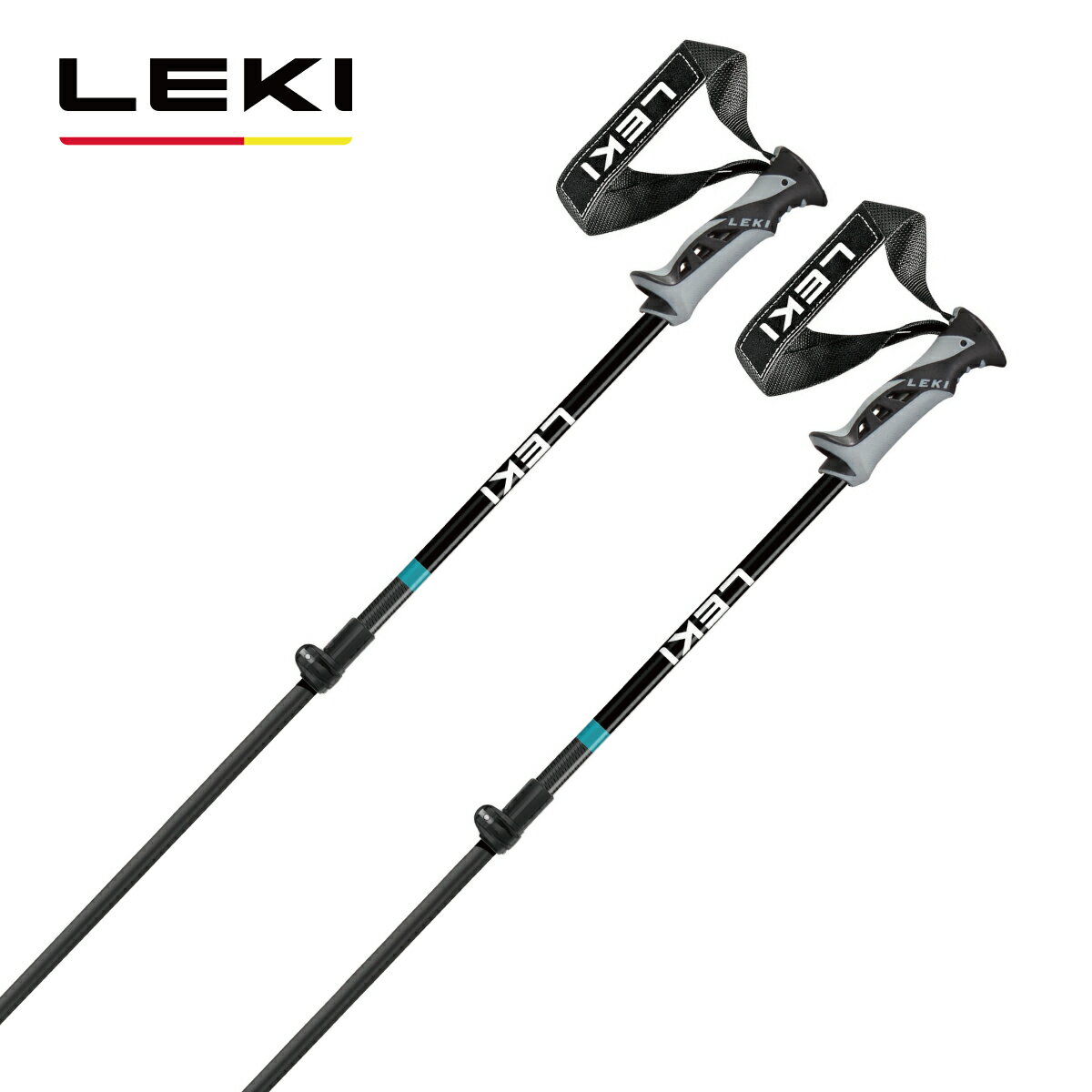 エントリで最大P32倍！25日限定! LEKI レキ スキーポール ストック 伸縮式 メンズ レディース＜2024＞NEOLITE VARIO CARBON / 653 38781【アルミ】【カーボン】 2023-2024 NEWモデル