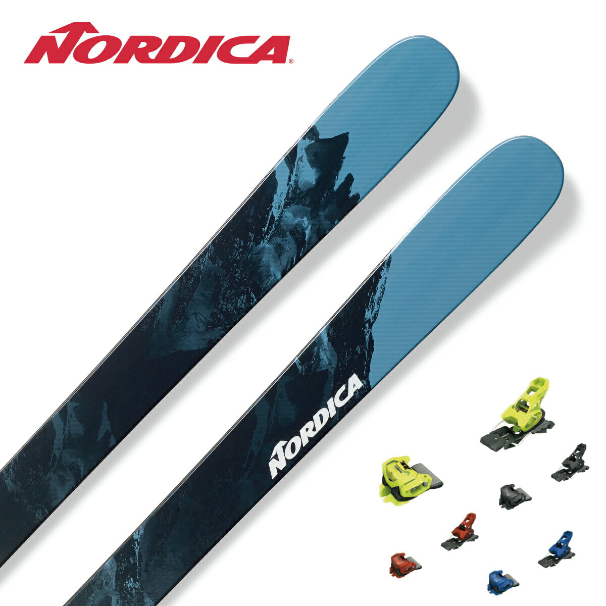 スキー板 NORDICA ノルディカ メンズ レディース＜2024＞ ENFORCER UNLIMITED 104 + ＜23＞ATTACK 14 GW【金具付き・取付送料無料 グリップウォーク対応】 2023-2024 NEWモデル