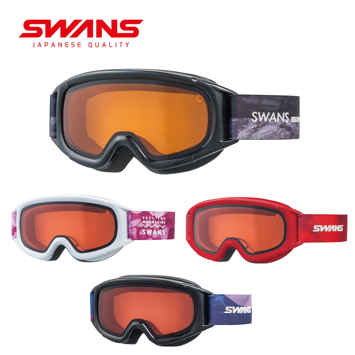 SWANS スワンズ スキーゴーグル キッズ ジュニア＜2024＞JUMPIN-DH【眼鏡・メガネ対応ゴーグル】