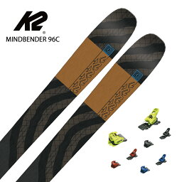 スキー板 メンズ レディース K2 ケーツー ＜2024＞ MINDBENDER 96C[S230302201] + ＜23＞ATTACK 14 GW【金具付き・取付送料無料 グリップウォーク対応】 2023-2024 NEWモデル