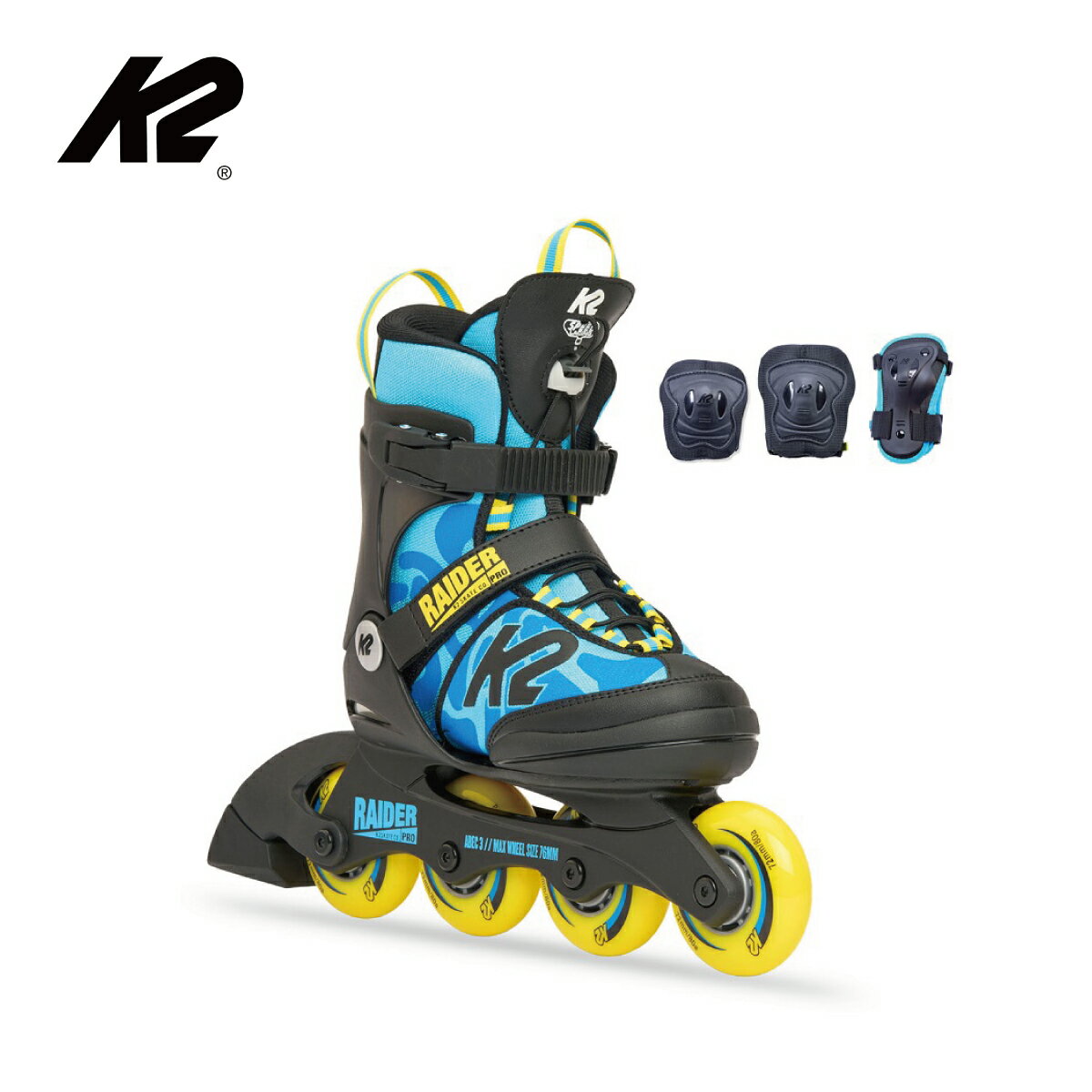 インラインスケート キッズ ジュニア K2 ケーツー 2023 RAIDER PRO PACK