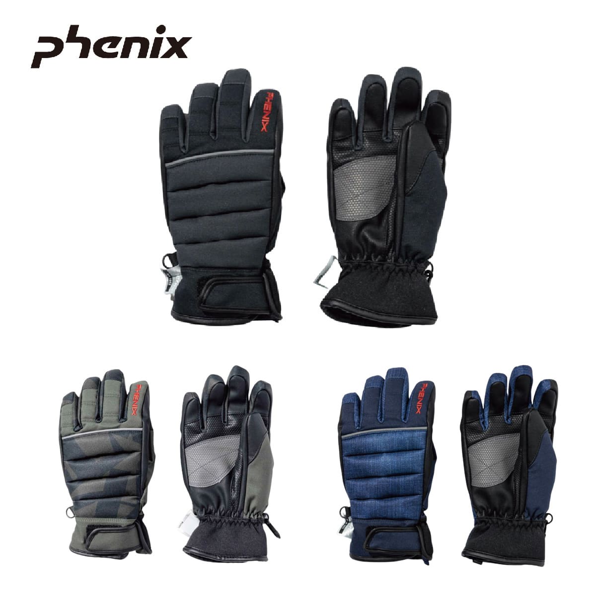 スキー グローブ キッズ ジュニア PHENIX フェニックス＜2023＞ESB22GL10 / APD 5Finger Boy s Glove / APD ファイブフィンガー ボーイズ