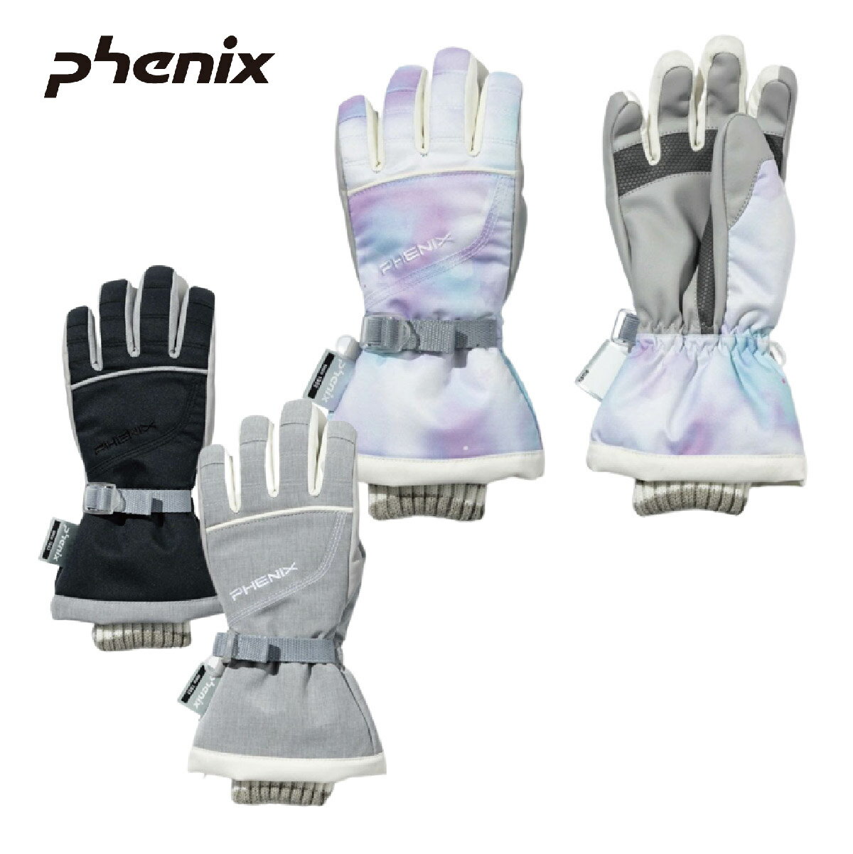 スキー グローブ キッズ ジュニア PHENIX フェニックス＜2023＞ESG22GL60 / Snow 5Finger Girl's Glove / スノー ファイブフィンガー ..