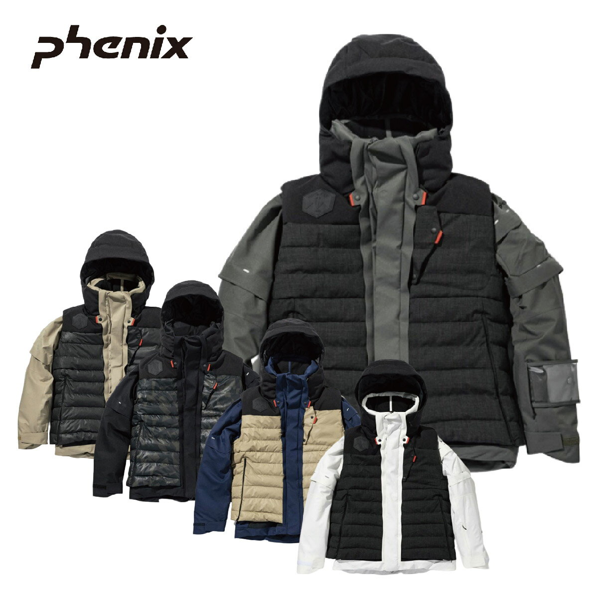 スキー ウェア ジャケット メンズ レディース PHENIX フェニックス＜2023＞ESM22OT20 / APD DUO JACKET 22-23 旧モデル スーパーセール