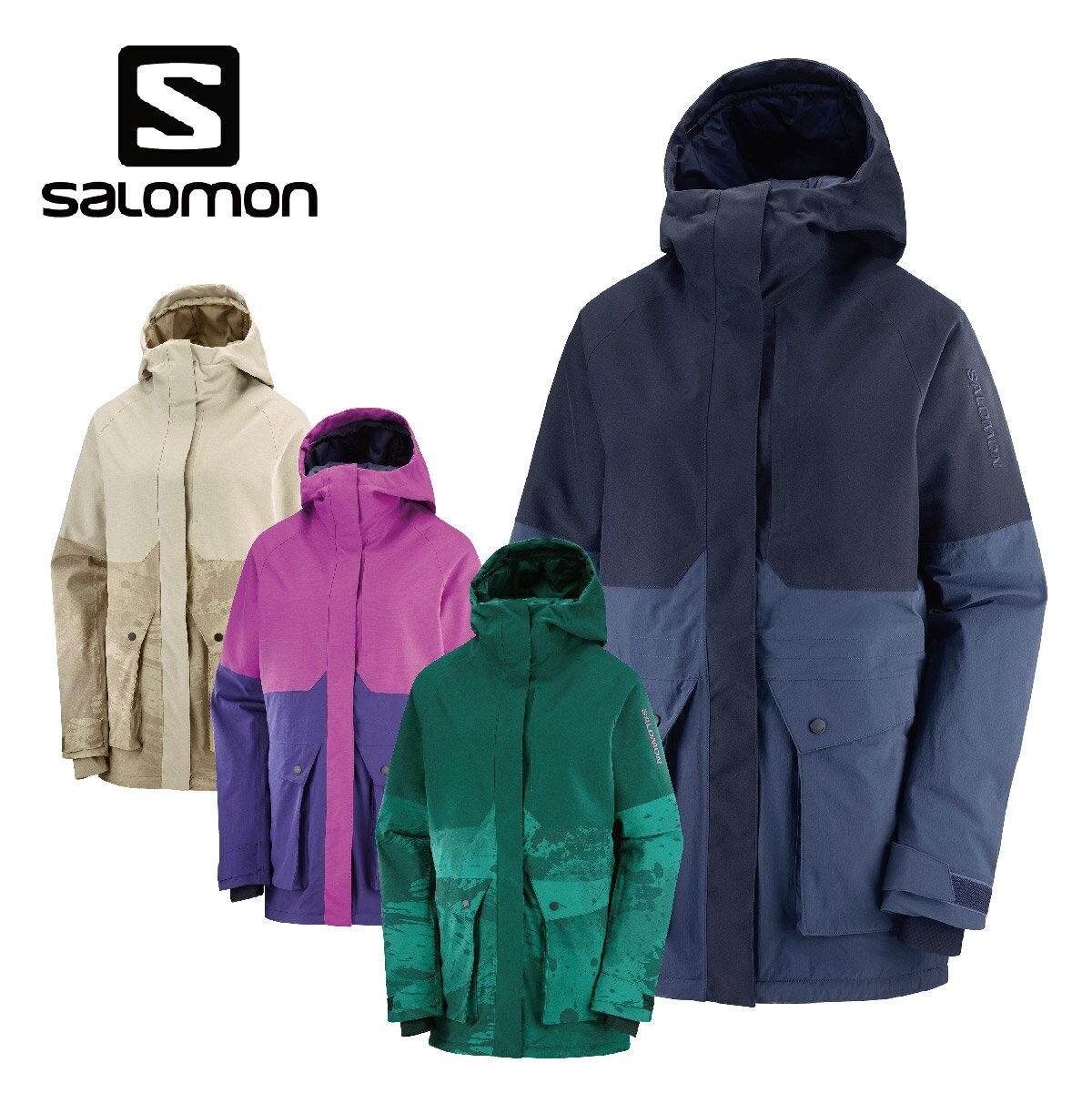 スキー ウェア ジャケット レディース SALOMON サロモン＜2023＞LC1824300 / LC1824100 / SNOW REBEL JACKET W