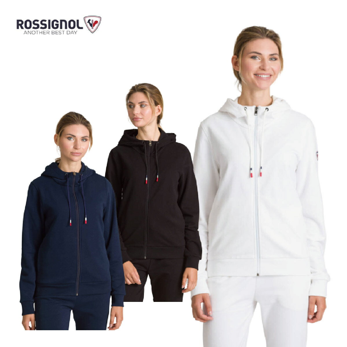 ROSSIGNOL ロシニョール ウェア / レディースパーカー＜2024＞RLKWS07 / W LOGO SWEAT FZ HOOD FT