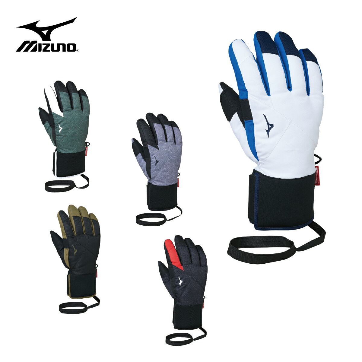 MIZUNO ミズノ スキーグローブ メンズ レディース＜2024＞Z2JYA507 / FABRIC 5 FINGER GLOVES ファブリックファイブフィンガーグローブ 2023-2024 NEWモデル