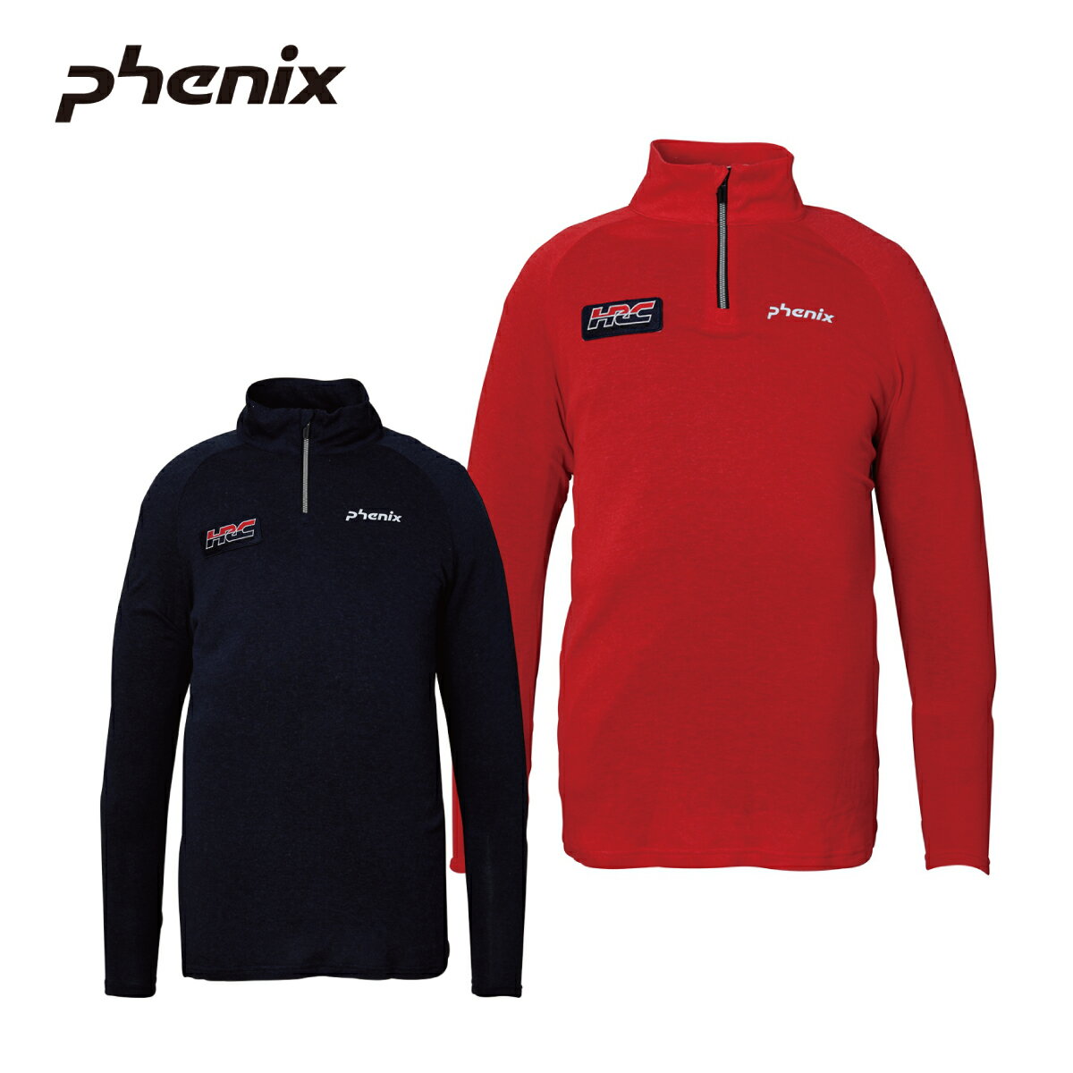 PHENIX フェニックス スキー アンダーウェア シャツ メンズ＜2024＞ ESM23LS10 /HONDA Touring 1/2 Zip Tee 2023-2024 NEWモデル