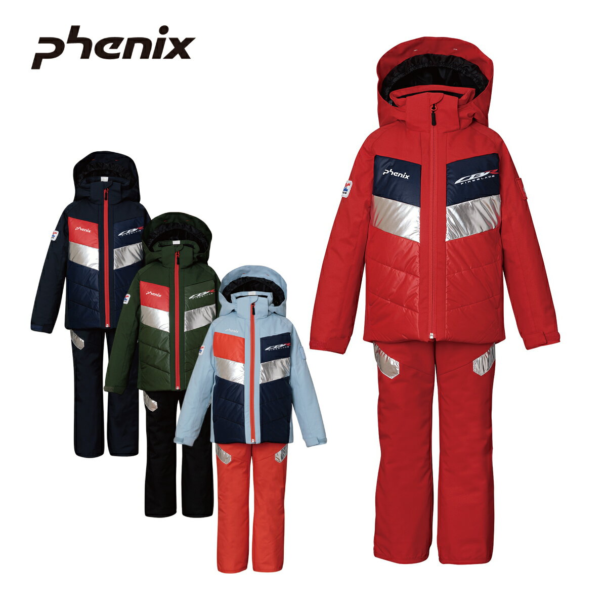 PHENIX フェニックス スキーウェア 上下セット キッズ ジュニア＜2024＞ ESB232P84 / HONDA Junior Racing Two-piece 2023-2024