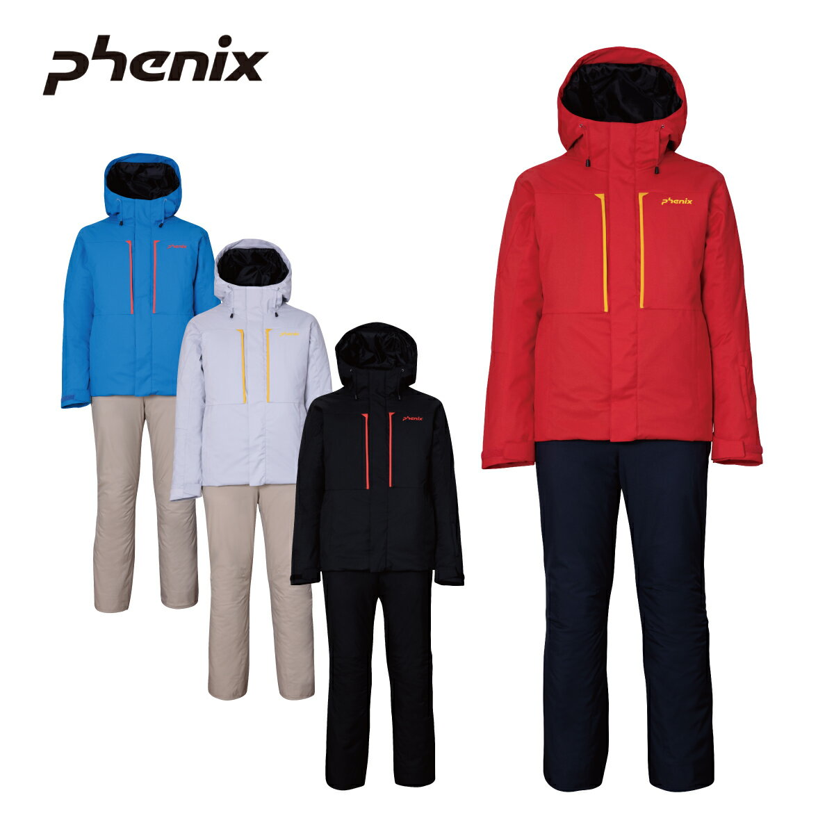 PHENIX フェニックス スキーウェア 上下セット メンズ＜2024＞ PSM232P41 / Retro Future Two-piece 2023-2024