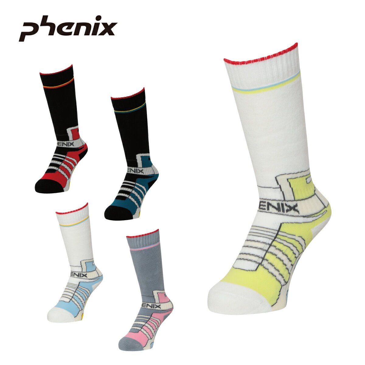 PHENIX フェニックス スキー ソックス 靴下 キッズ ジュニア<2024>ESB23SO80 / Retro Future Ski Touring Junior Socks 2023-2024