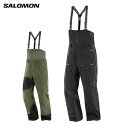 エントリでP4倍!3/25限定! SALOMON サロモン スキーウェア パンツ メンズ ＜2024＞ QST GORE-TEX PRO BIB M / LC2125 2023-2024 NEWモデル