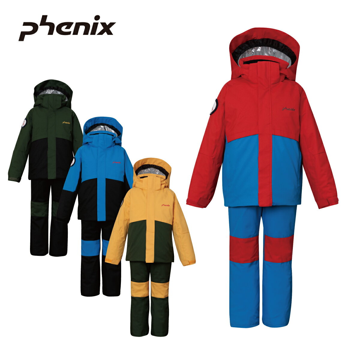 PHENIX フェニックス スキーウェア 上下セット キッズ ジュニア＜2024＞ ESB232P81 / Horizon Junior Two-piece 2023-2024