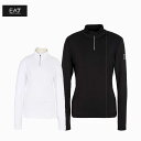 EA7 イーエーセブン スキーウェア アンダーシャツ フリース レディース＜2024＞ 8NTM46 / SKI W KITZBUHEL POWERSTRETCH T-TOP HALFZIP