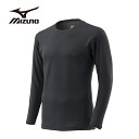 ミズノ スキーウェア MIZUNO アンダーシャツ メンズ<2024>C2JAA631 / ブレスサーモアンダーウエア 中厚 for Active クルーネック...