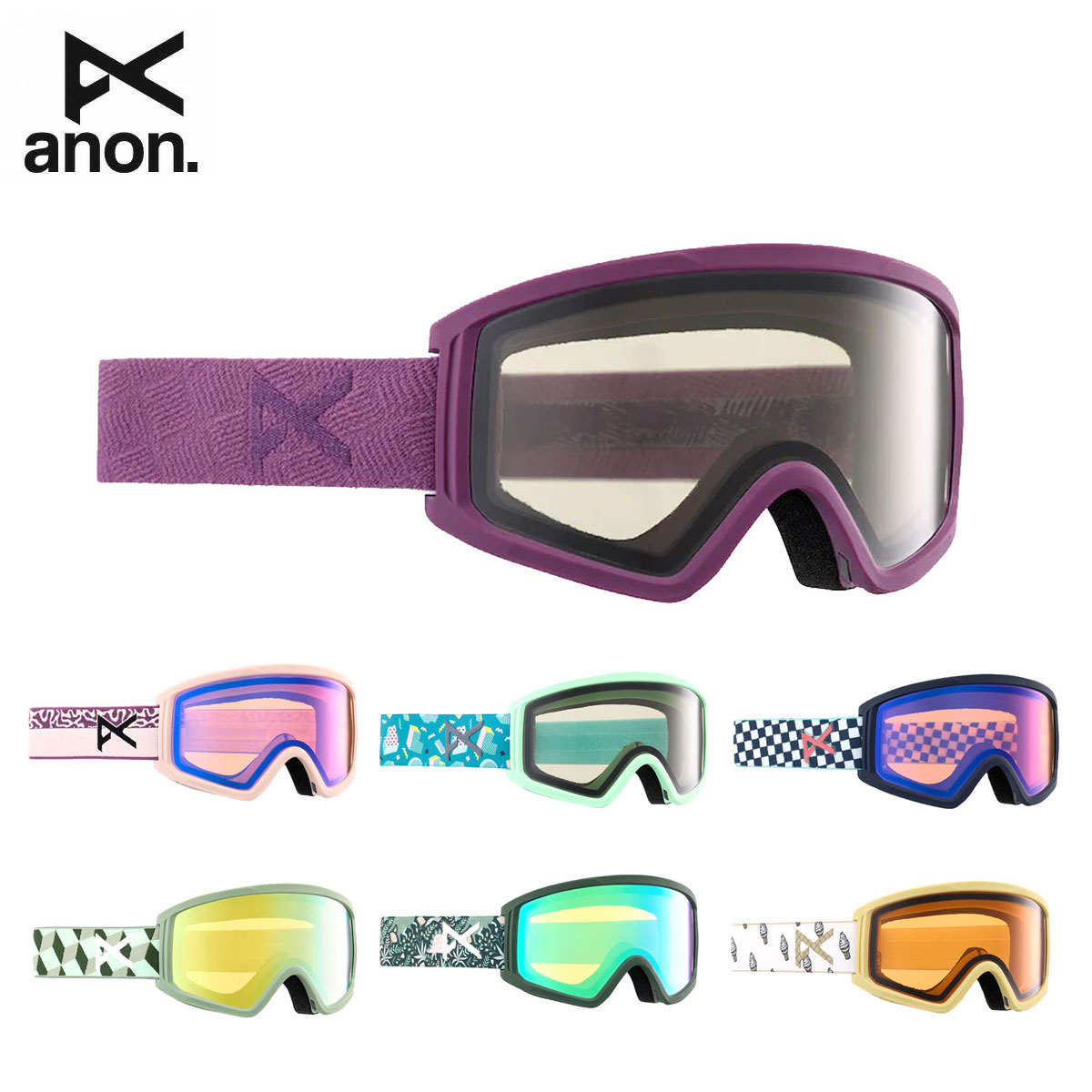 ANON アノン スキー ゴーグル キッズ ジュニア＜2024＞ Tracker 2.0 Goggles - Low Bridge Fit / トラッカー 2.0 ゴーグル ロウブリッジ / 222541