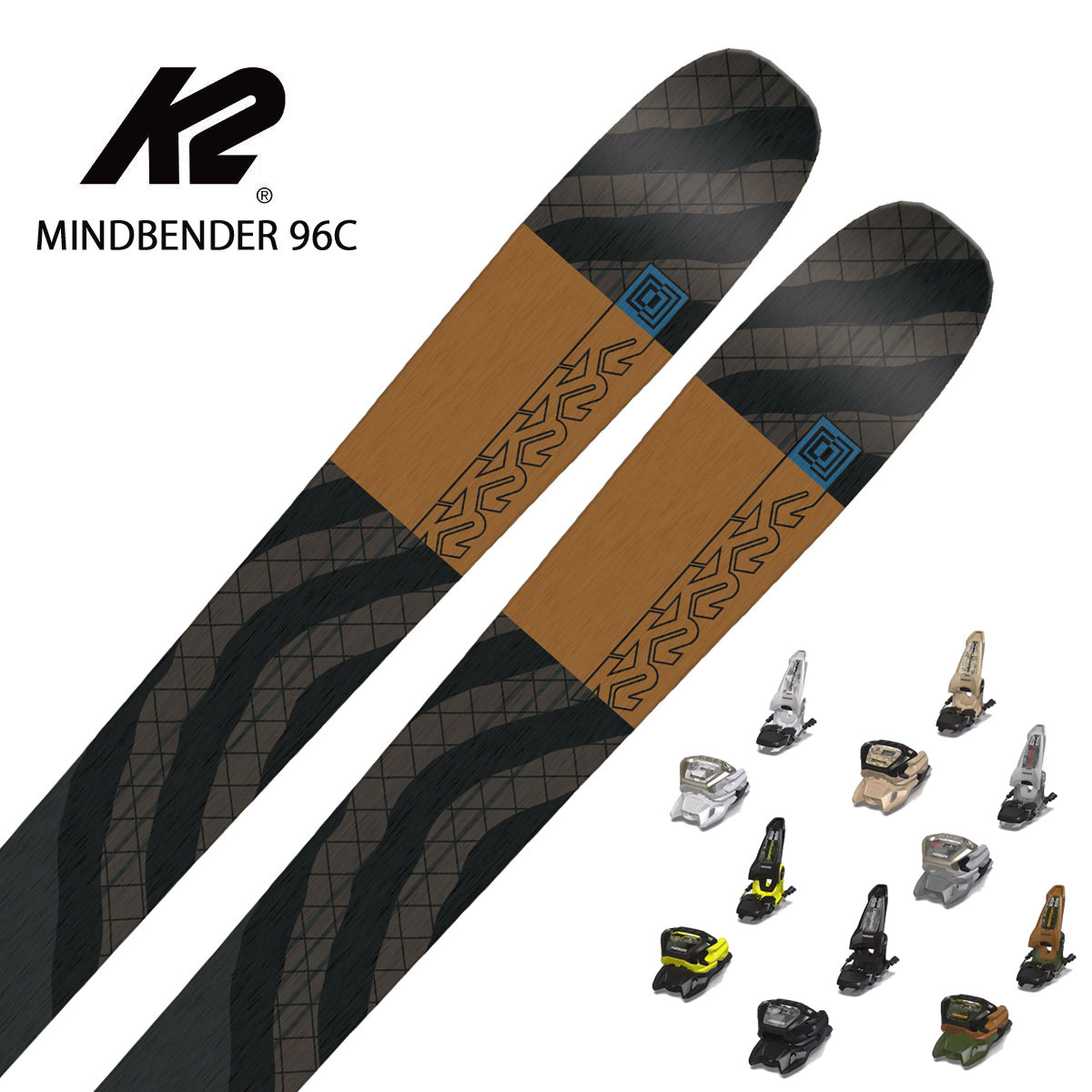 スキー板 メンズ レディース K2 ケーツー ＜2024＞ MINDBENDER 96C[S230302201] + ＜24＞GRIFFON 13 ID【金具付き・取付送料無料】 2023-2024 NEWモデル